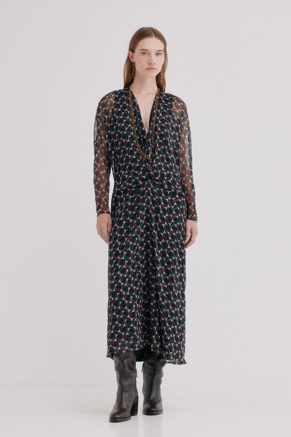 Hoss Intropia Azelie. Vestido estampado Multicolorido