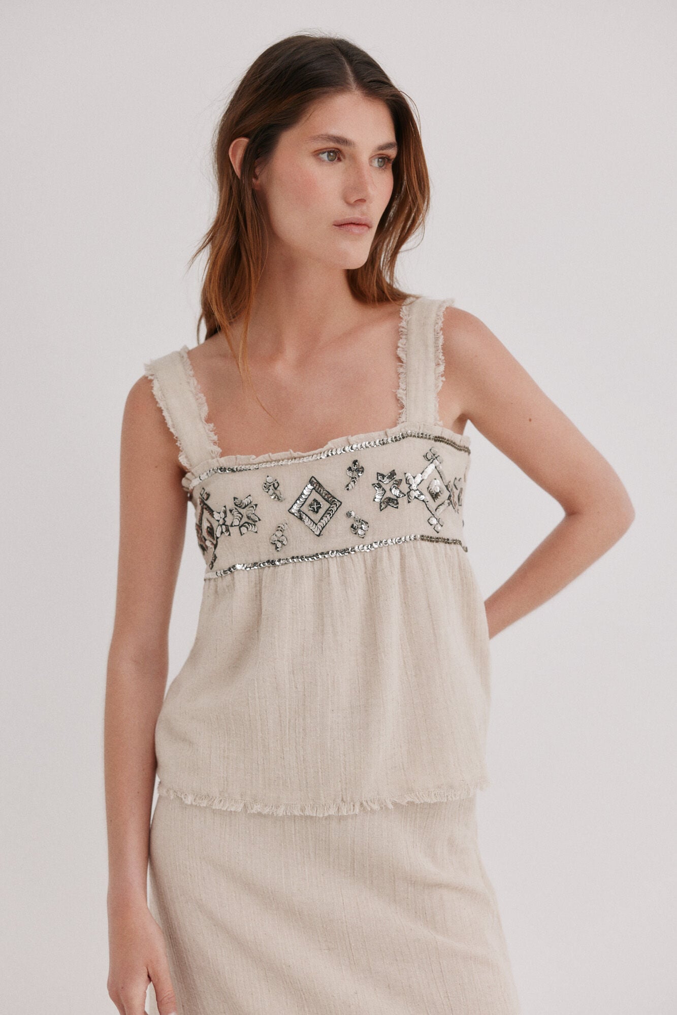 Hoss Intropia Cassia. Blusa de al&ccedil;as