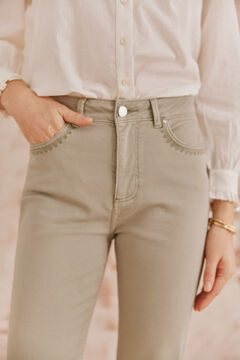 Hoss Intropia Piedad. Jeans bordados Verde