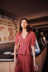 Hoss Intropia Armanda. Top jacquard Coral