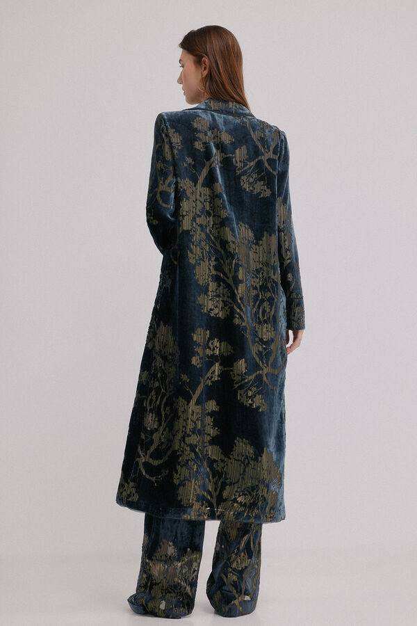 Hoss Intropia Elodie. Casaco jacquard Azul