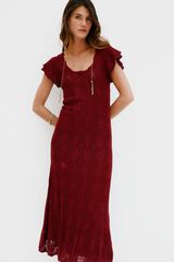 Hoss Intropia Lina. Vestido de malha Granada