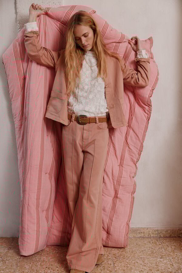 Hoss Intropia Brunella. Chaqueta denim Rosa