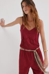 Hoss Intropia Gabriela. Top de tirantes Rosa