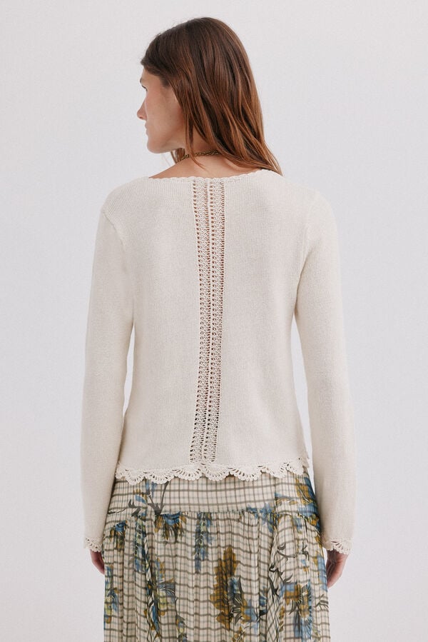 Hoss Intropia Isabelle. Jersey calados Beige