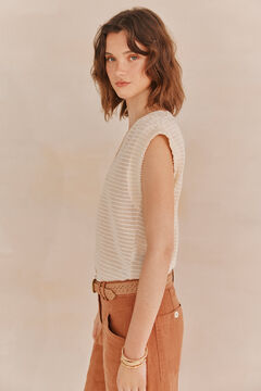 Hoss Intropia Mariana. T-shirt riscas Ecru