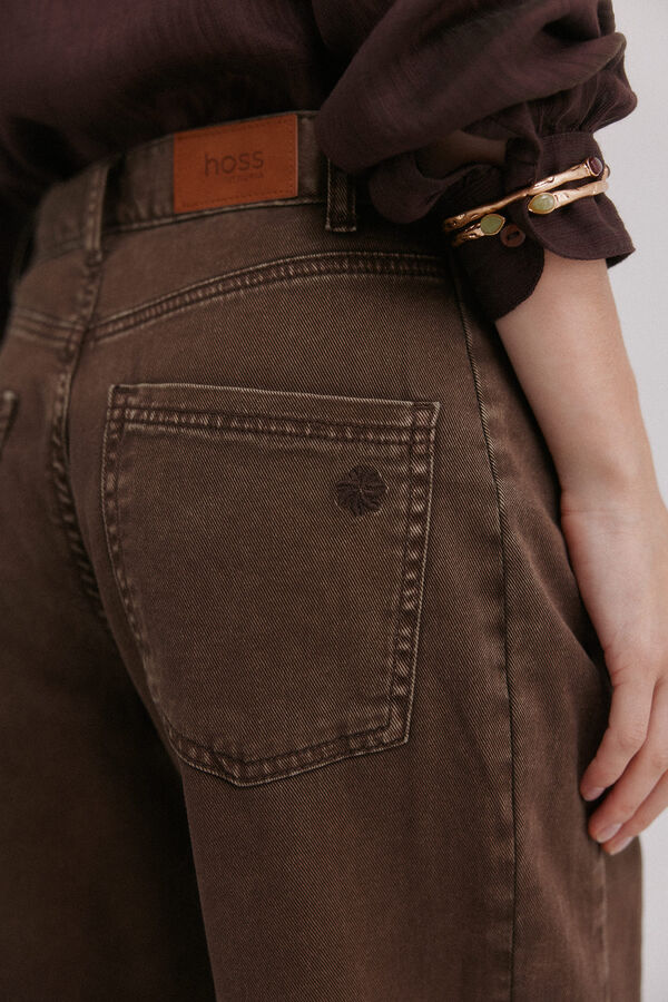 Hoss Intropia Payton. Calça de veludo cotelê Ecru