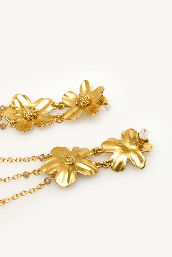 Hoss Intropia Leila. Pendientes Flor Dorado