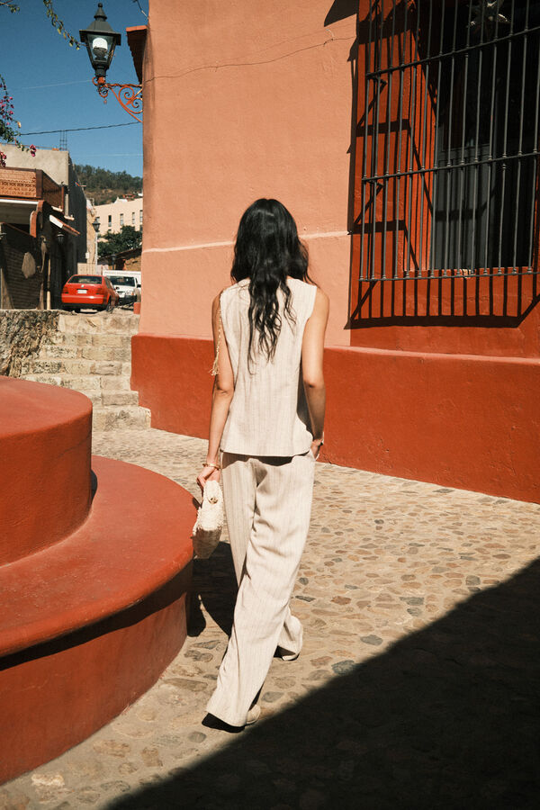 Hoss Intropia Pambi. Pantalones lurex Gris