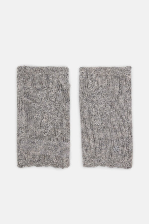 Hoss Intropia Lucina. Capucha bordada Gris
