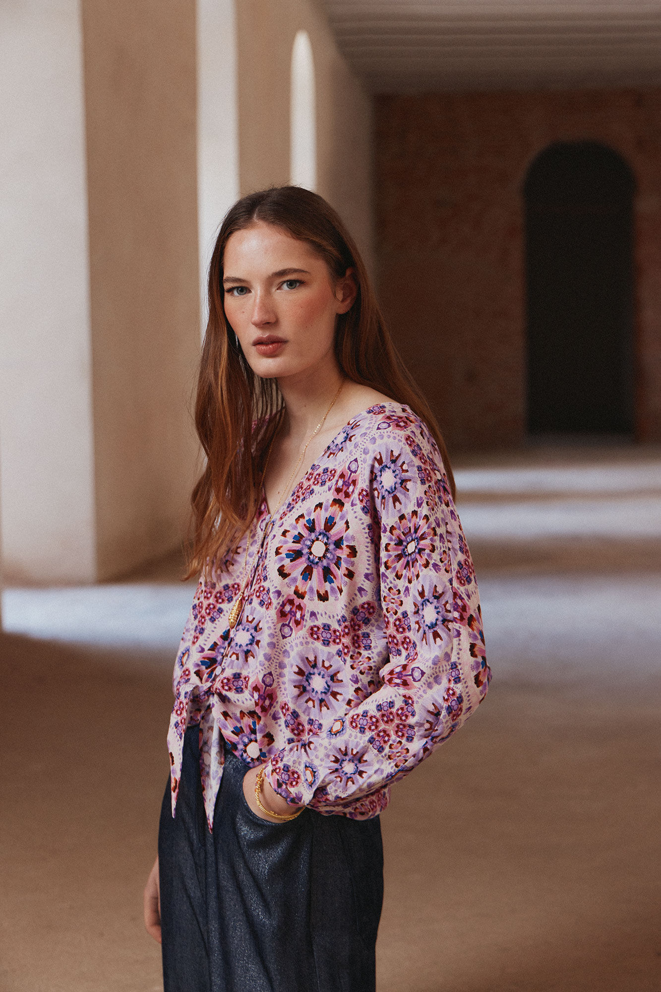 Blusas cerradas hot sale