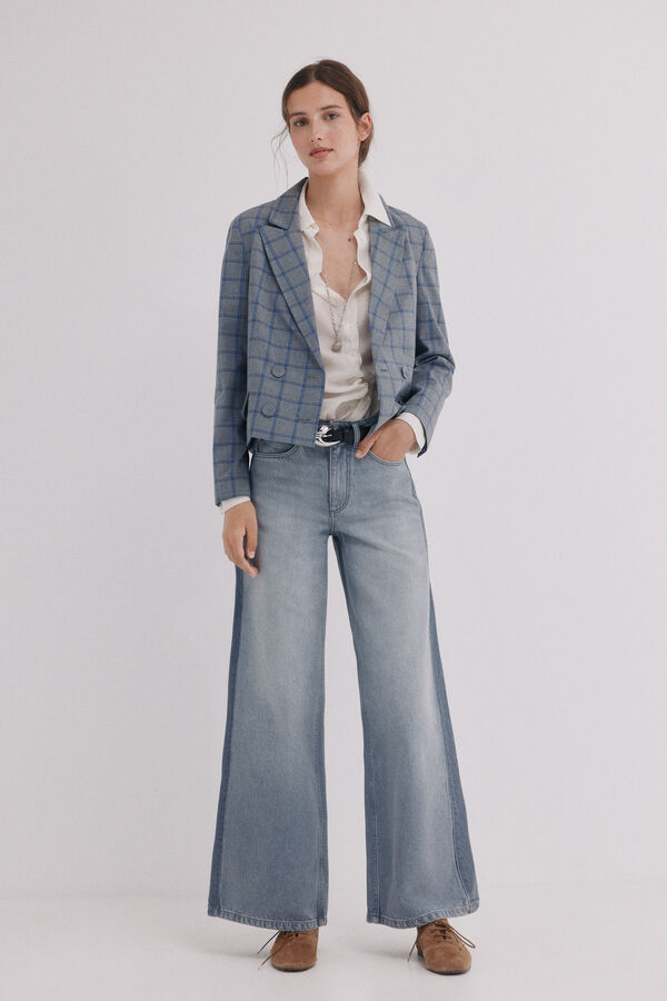 Hoss Intropia Billie. Jeans patchwork Cinzento