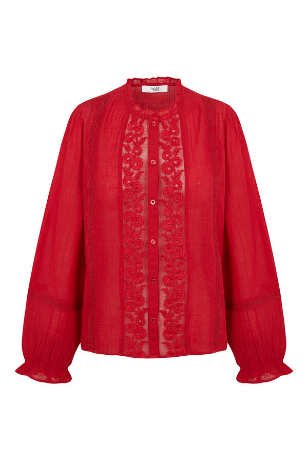 Hoss Intropia Caridad. Blusa rom&acirc;ntica Vermelho