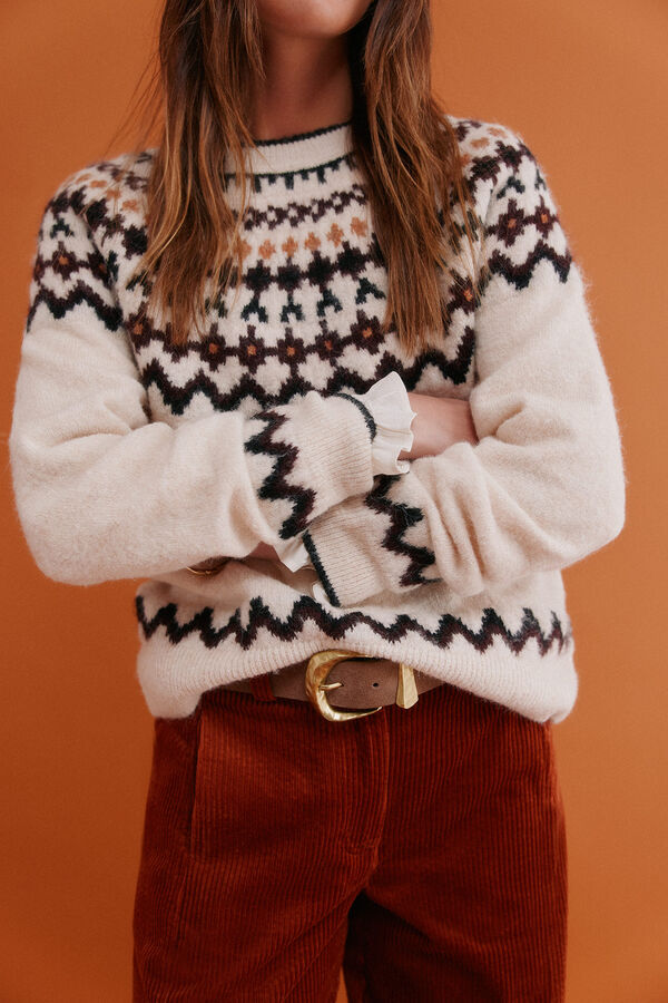 Hoss Intropia Ilma. Jersey grecas Beige