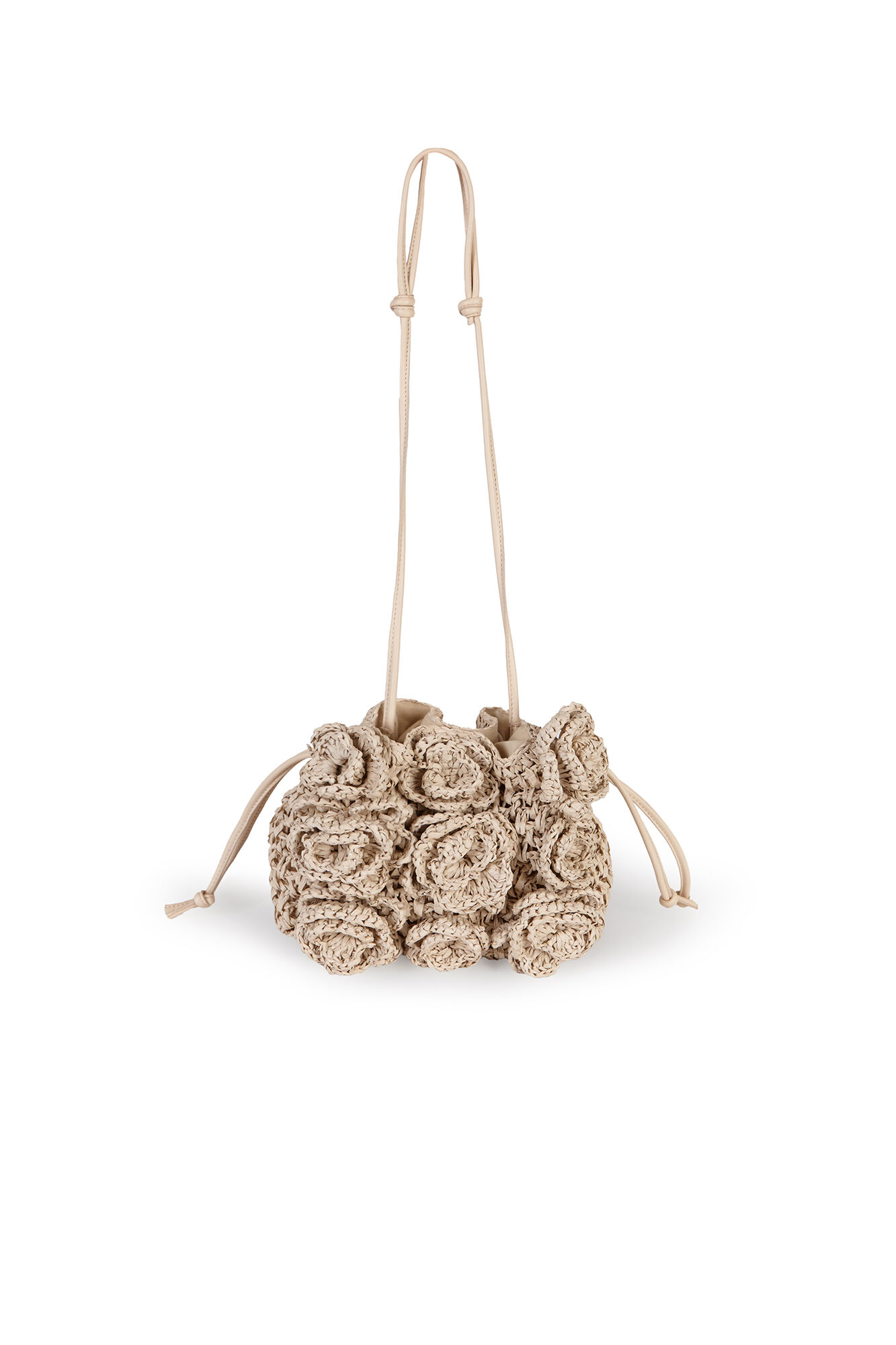 Hoss Intropia Nekane. Bolso fibras naturales con flores