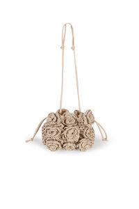 Hoss Intropia Nekane. Bolso fibras naturales con flores