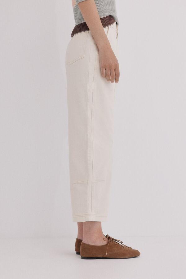 Hoss Intropia Betty. Denim balloon Marfil