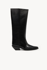 Hoss Intropia Maite. Bota cowboy de piel Negro