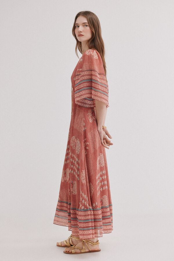 Hoss Intropia Ana. Vestido midi flu&iacute;do Multicolor