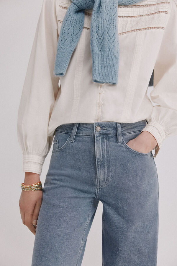 Hoss Intropia Brooke. Vaqueros wide leg Gris