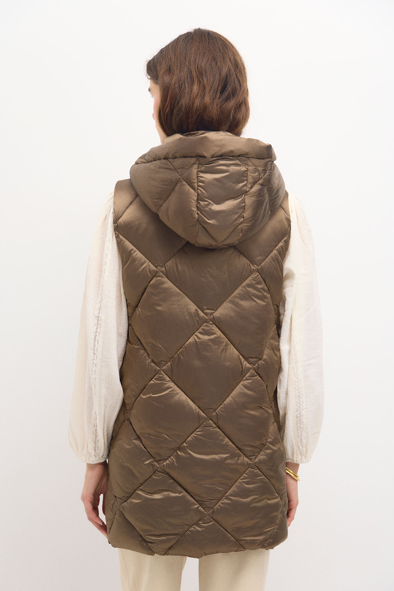 Chaleco acolchado marron cheap