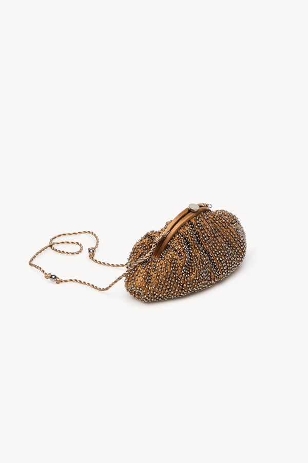 Hoss Intropia Nelsa. Bolsa mala clutch com miçangas Cinzento