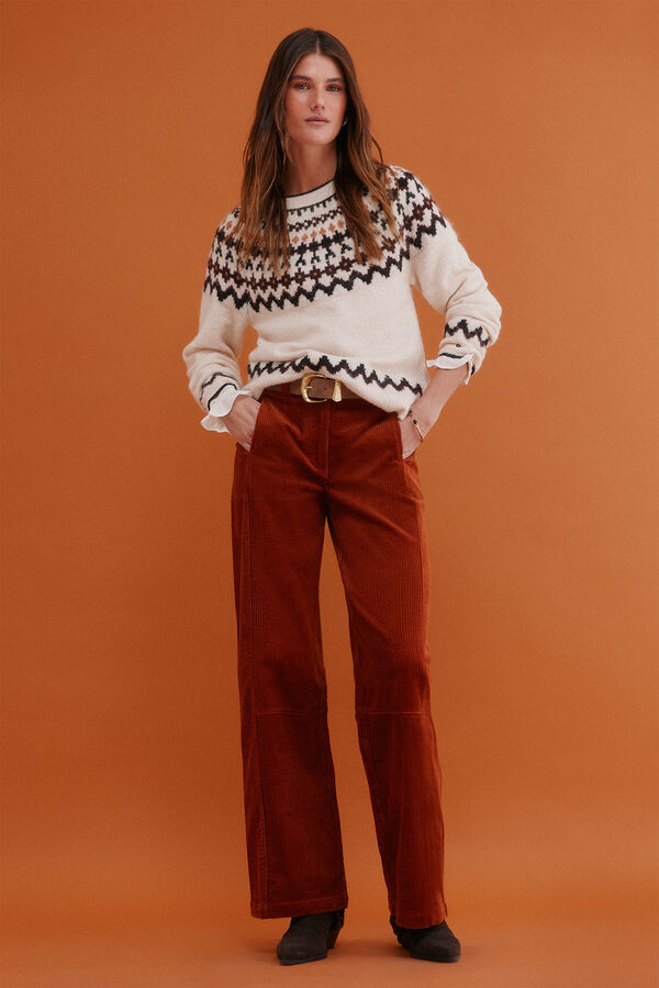 Hoss Intropia Ilma. Jersey grecas Beige