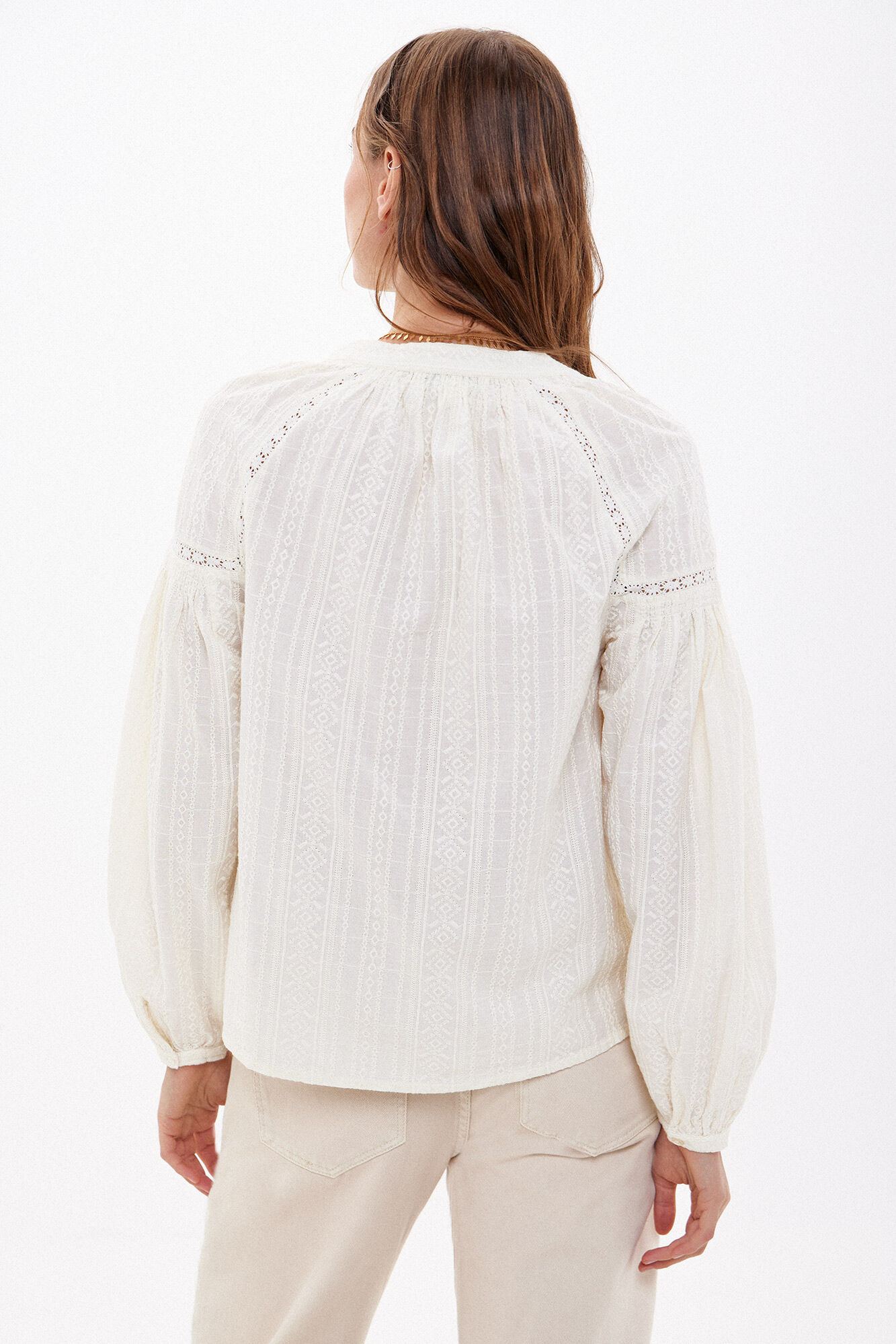 Eulalia. Camisa bordado suizo Blusas y camisas de mujer Hoss Intropia