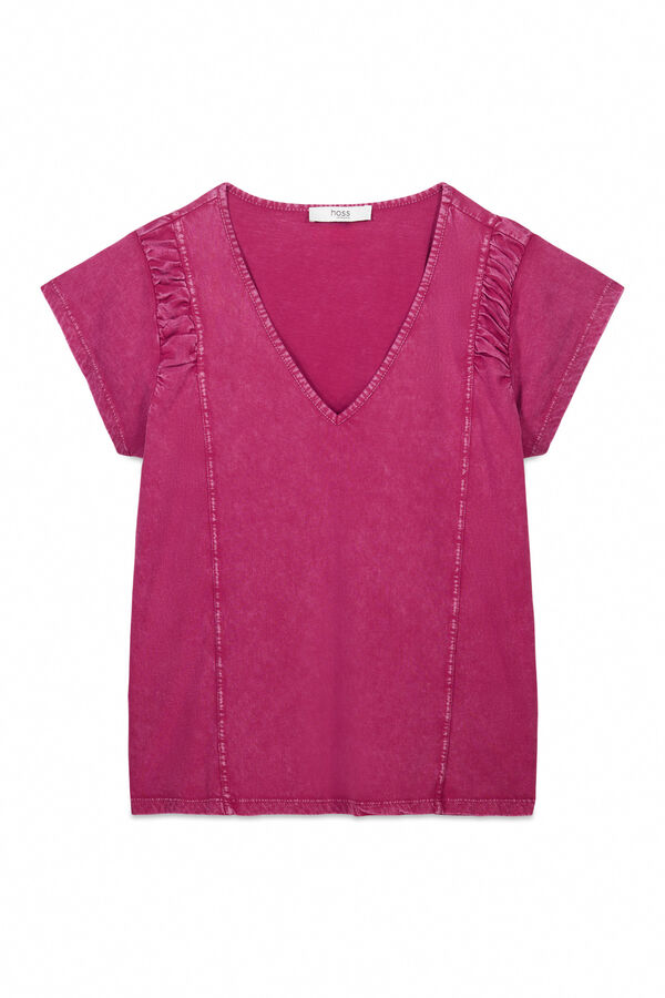 Hoss Intropia Marie. Camiseta lavada Rosa