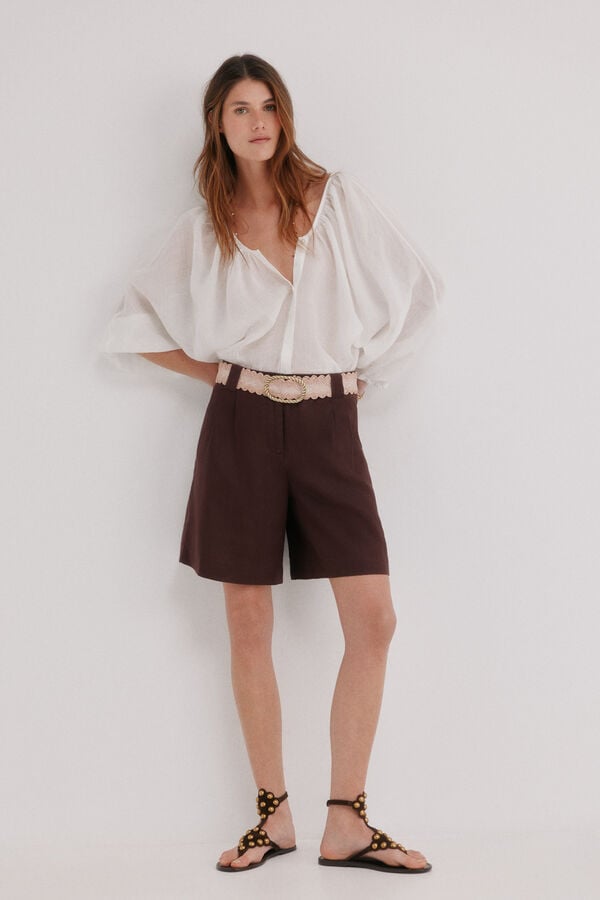 Hoss Intropia Caroline. Blusa de manga comprida Branco