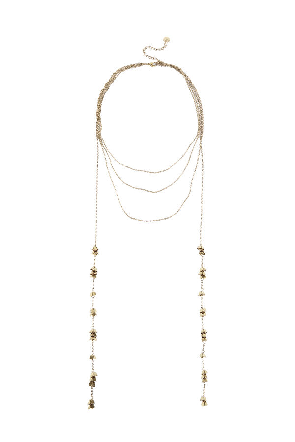 Hoss Intropia Luisa. Colar gravata banhado a ouro Dourado
