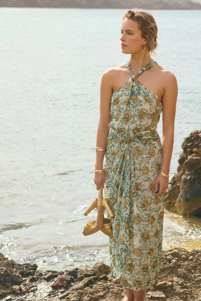 Hoss Intropia Lilith. Vestido estampado Verde