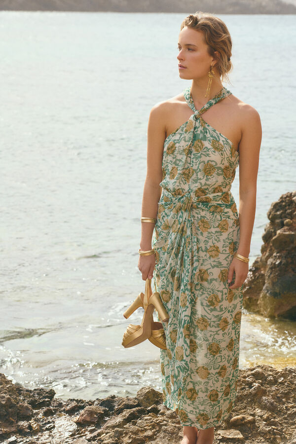 Hoss Intropia Lilith. Vestido estampado Estampado Verde