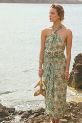 Hoss Intropia Lilith. Vestido estampado Estampado Verde