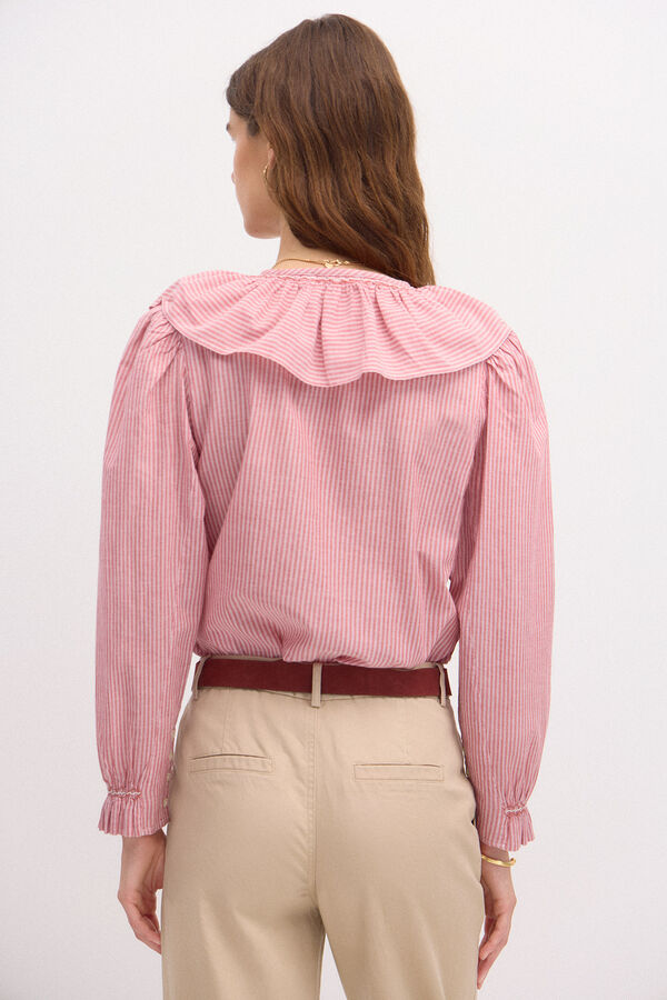 Hoss Intropia Raquel. Camisa cuello. rojo