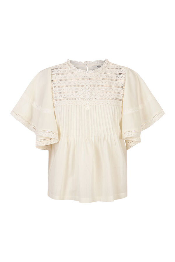 Hoss Intropia Mafalda. Camiseta escote redondo Beige