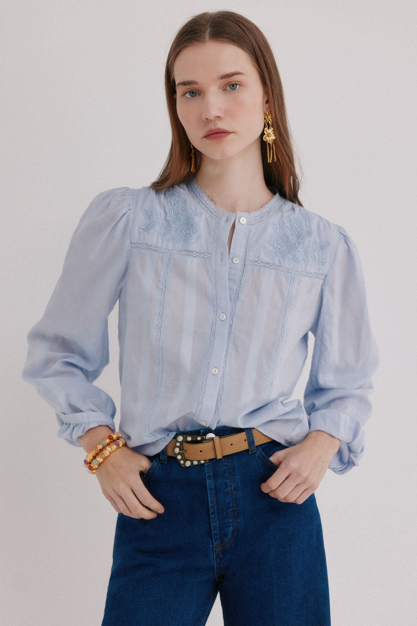 Hoss Intropia Clara. Blusa rom&aacute;ntica
