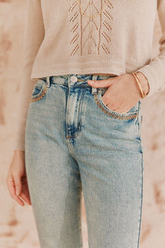 Hoss Intropia Bianca. Jeans con corte de bota Azul