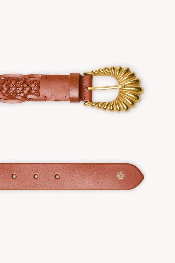 Hoss Intropia Linka. Cintur&oacute;n de hebilla Marron