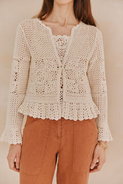 Hoss Intropia Sia. Jaqueta de crochet Ecru
