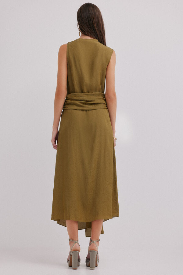 Hoss Intropia Liliane. Vestido midi Verde