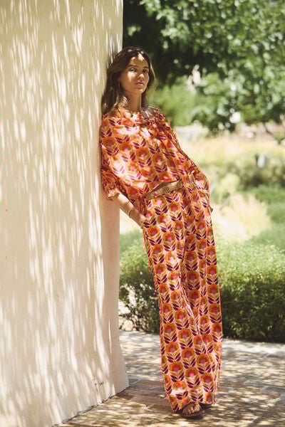 Hoss Intropia Pia. Calças estampadas Multicolorido