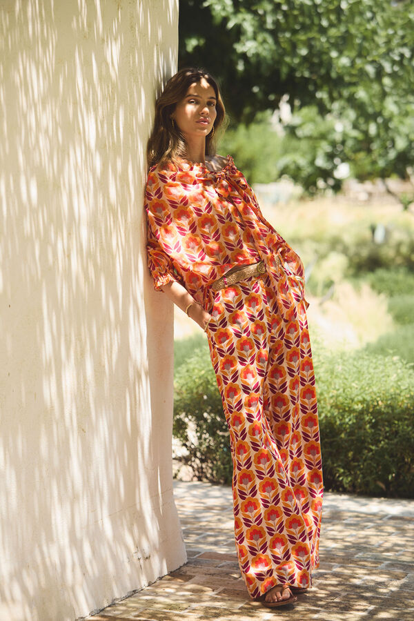 Hoss Intropia Pia. Calças estampadas Multicolorido
