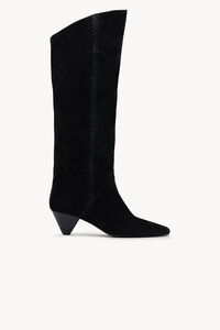 Hoss Intropia Amanda. Botas altas em croute Preto