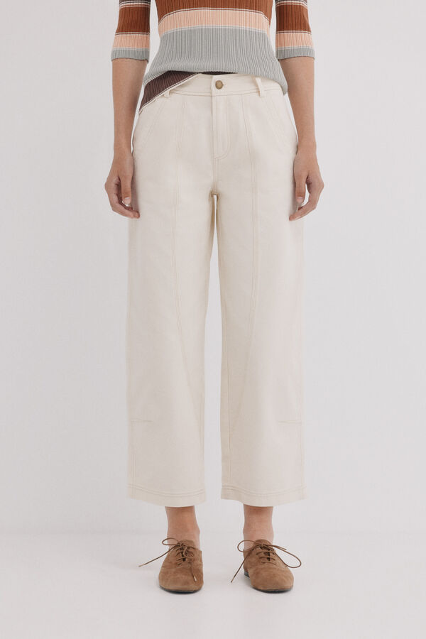 Hoss Intropia Betty. Denim balloon Marfil