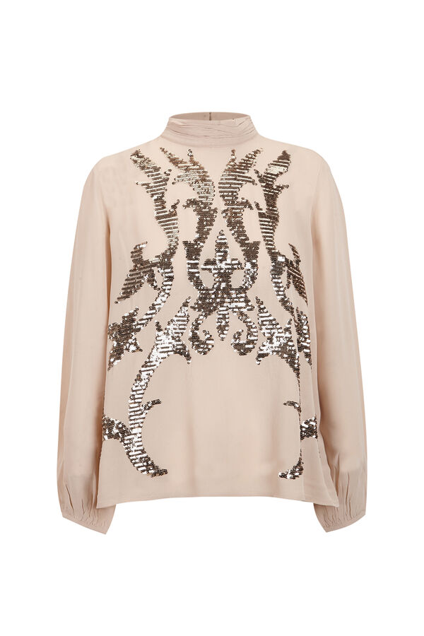 Hoss Intropia Celia.Blusa bordada Marfil
