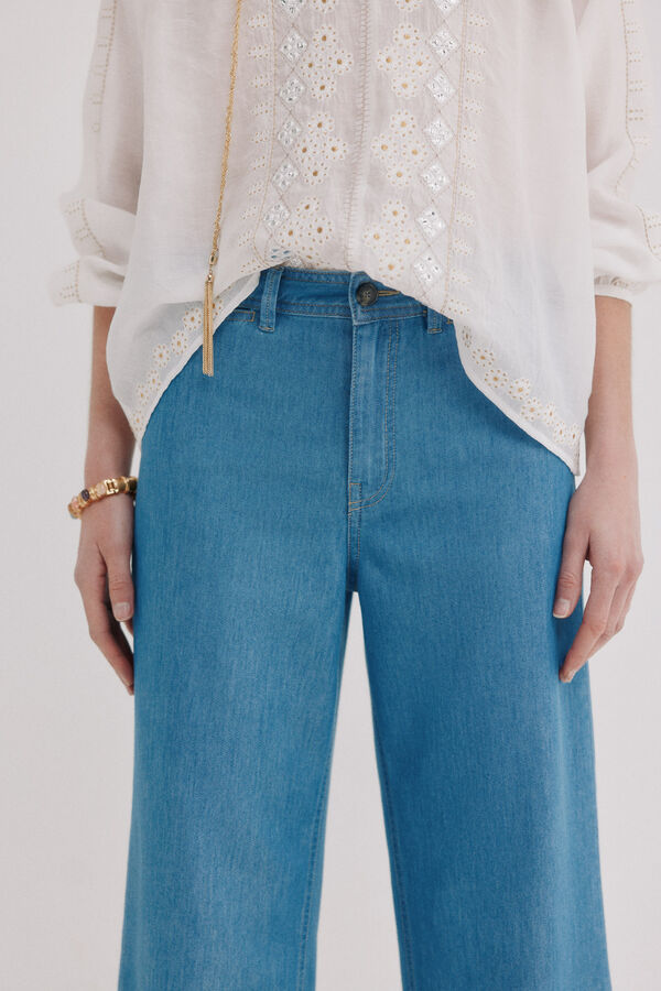 Hoss Intropia Berry. Denim tencel Azul