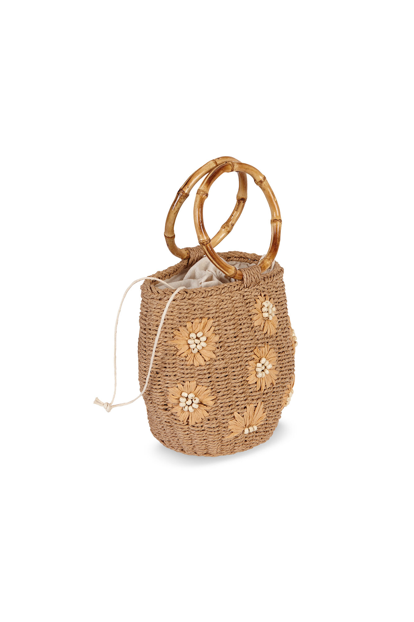 Hoss Intropia Norma. Bolso de rafia bordado