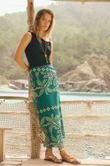 Hoss Intropia Romilda. Falda pareo Estampado Verde