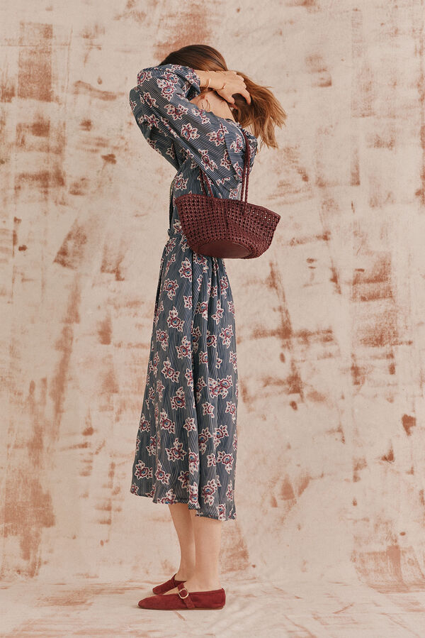Hoss Intropia Alejandra. Vestido estampado. Estampado Turquesa